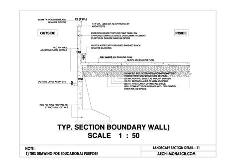 Landscape Section Detail Eleven Archi Monarch