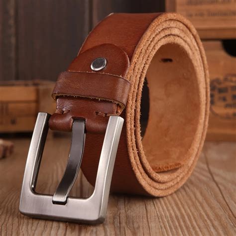 2018 Belts Men High Quality Full Grain 100 Real Genuine Leather