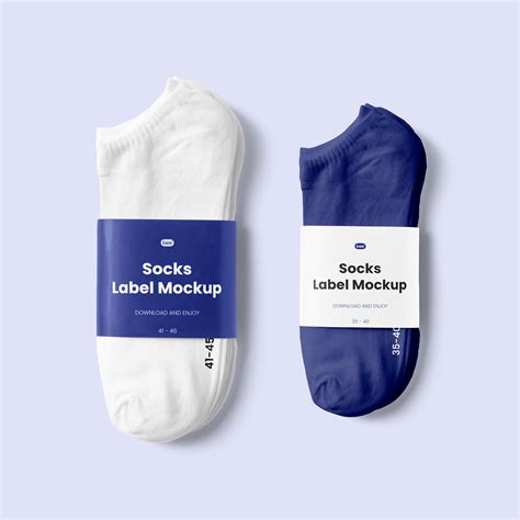 Free Socks With Label Mockup Mockupbee