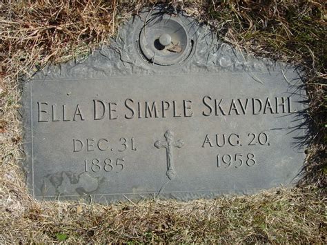 Ella Amanda Hinrichsen Lohn DeSimple Skavdahl 1885 1958 Find A