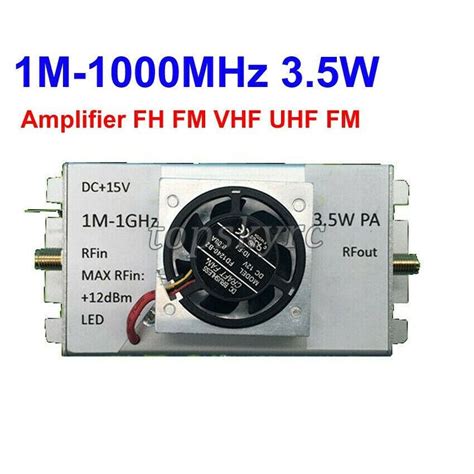 M Mhz W Broadband Rf Power Amplifier Hf Fm Vhf Uhf Rf Amplifier