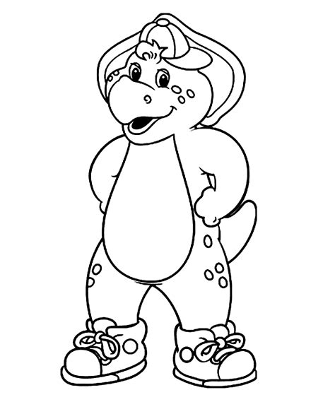 Barney Cowboy Coloring Pages Barney And Friends Coloring Pages