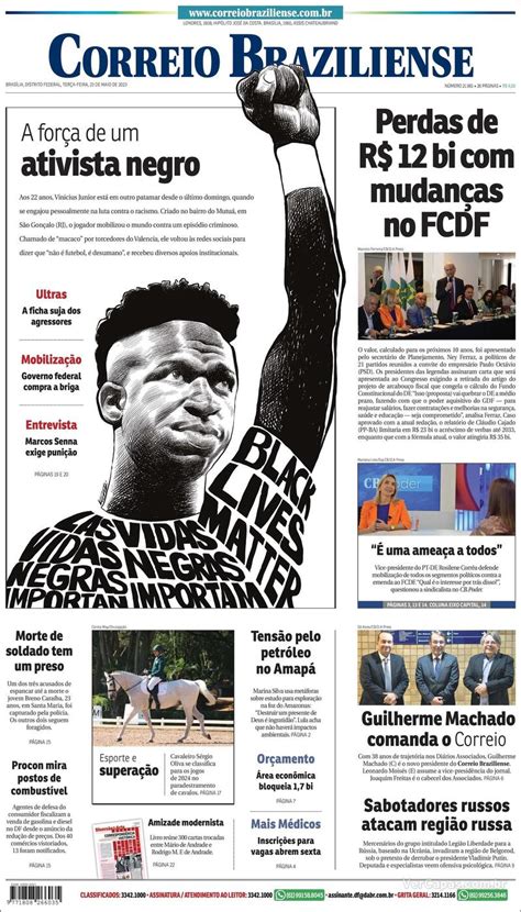 Capa Correio Braziliense Quinta 10 De Junho De 2021