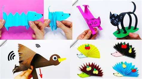 7 Paper Crafts Diy Paper Toys Youtube