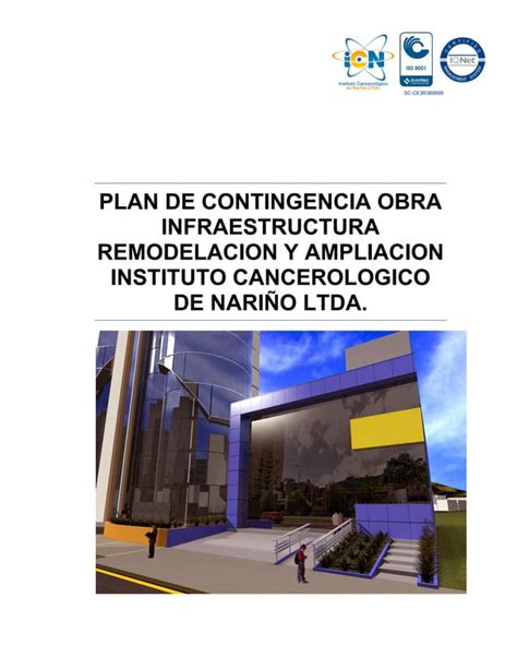 Plan De Contingencia Proyecto Obra De Remodelacion Pdf