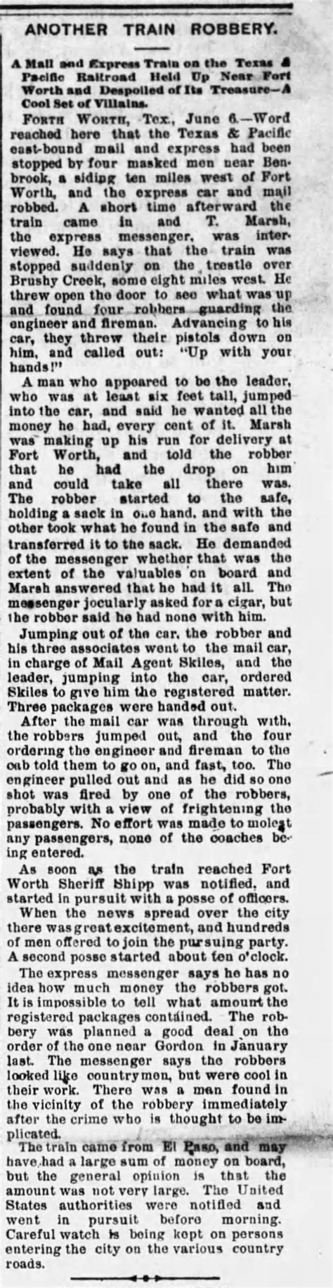 Article about a train robbery in the 1800s | Robbery, Train, Masked man