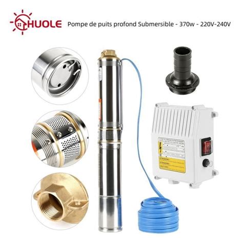 HUOLE Pompe De Puits Profond Submersible 370w 220V 240V 50Hz