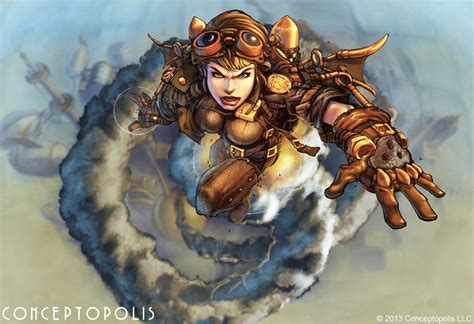 Steampunk Jetpack Steampunk Character Rpg Character Character Design