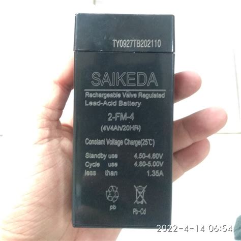 Jual BATERAI AKI 4V 4AH UNTUK TIMBANGAN DAN DIGITAL LAMPU SAIKEDA - Kab ...
