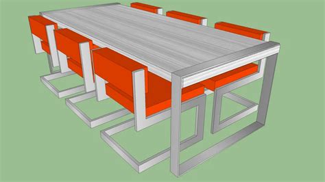 Modern Dining Table 3d Warehouse