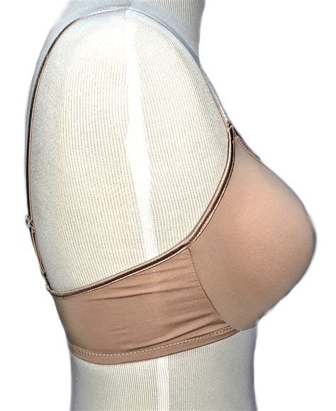 Plus Size Seamless Demi Cup Bra In Light Nude At Bellydance