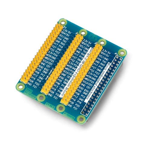 Expander GPIO HAT pinů štít pro Raspberry Pi 4 3 2 B modrý