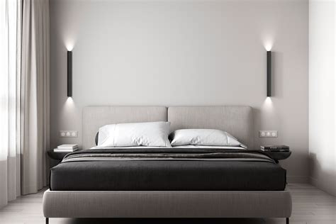 Monochrome bedroom on Behance