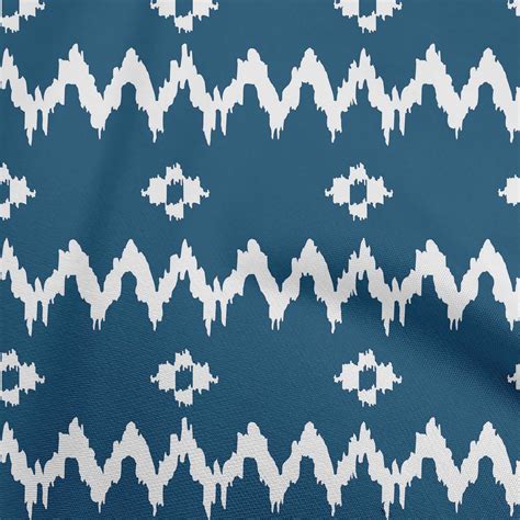 OneOone Silk Tabby Navy Blue Fabric Abstract Sewing Craft Projects