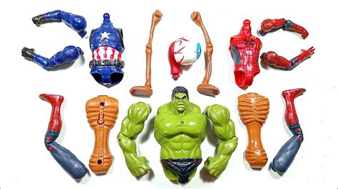 Merakit Mainan Spider Man Hulk Smash Captain America Dan Siren Head