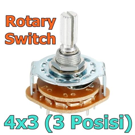 Jual Rotary Switch Posisi X Saklar Selector Putar Kota Medan Pi