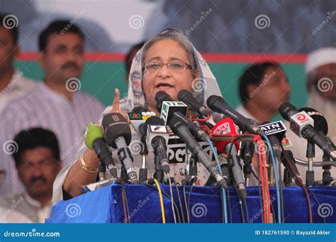 Prime Minister Sheikh Hasina Editorial Image - Image of bangladesh ...