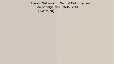 Sherwin Williams Realist Beige Sw 6078 Vs Natural Color System S 1505