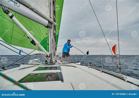 Croatia Adriatic Sea 19 September 2019 The Race Of Sailboats The