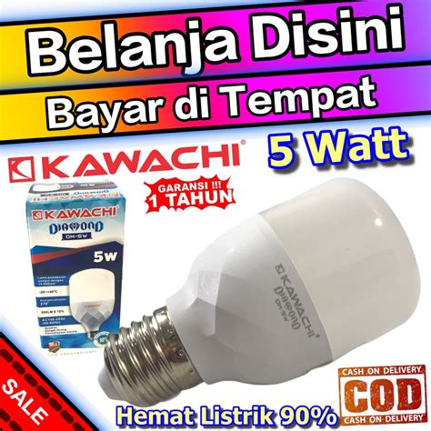 Jual Kawachi Diamond Bola Lampu LED DM 5W Daya 5 Watt Hemat Listrik