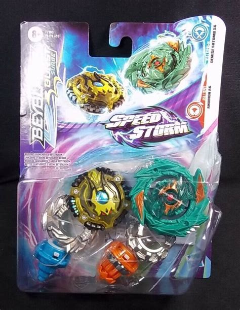 Beyblade Burst Surge Speed Storm 2 Pack Anubion A6 Demise Satomb S6