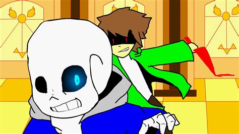 Sans Vs Story Shift Chara Animation YouTube