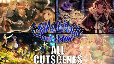 GrimGrimoire OnceMore ALL Cutscenes Game Movie YouTube