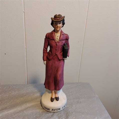 Vintage 1936 Avon Lady Bottle Figural 1980s Avon Bottle Etsy