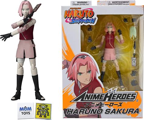 Bandai Naruto Anime Heroes Haruno Sakura Toy Action Figure Toy Bundle