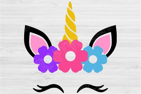 Unicorn Birthday Girl Svg Unicorn Svg Unicorn Silhouette Svg Files For