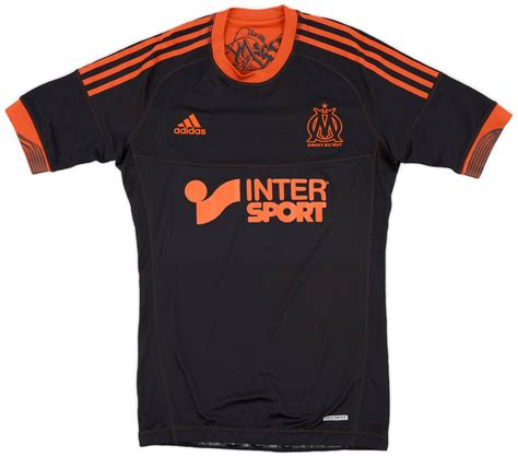 2012 13 Olympique Marseille Player Issue TechFit Third Shirt 8 10 L