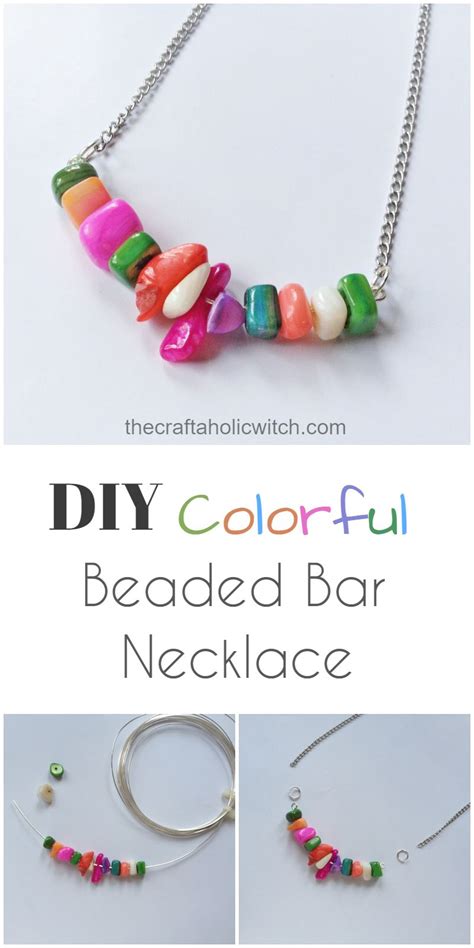 Diy Colorful Gemstone Bead Necklace Diyjewelry Diynecklace Gemstone