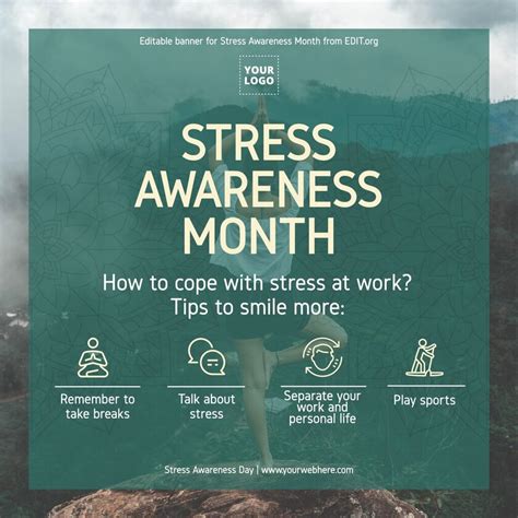 Create National Stress Awareness Day Posters Online