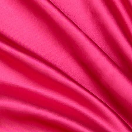 Amazon Bridal Satin Hot Pink Fabric By The Yard