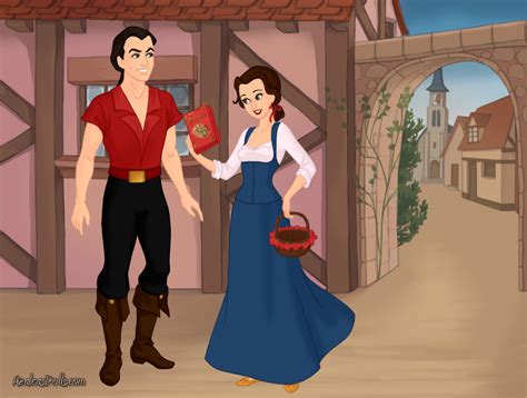 Belle And Gaston by girldolphin91 on DeviantArt