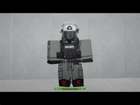 Roblox SCP Facility Hazmat Guard S D Avatar Build YouTube