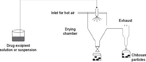 Schematic Representation Of The Spray Drying Technique Used For The Download Scientific Diagram