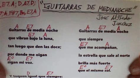 Guitarras De Medianoche Jos Alfredo Jim Nez Cover Youtube