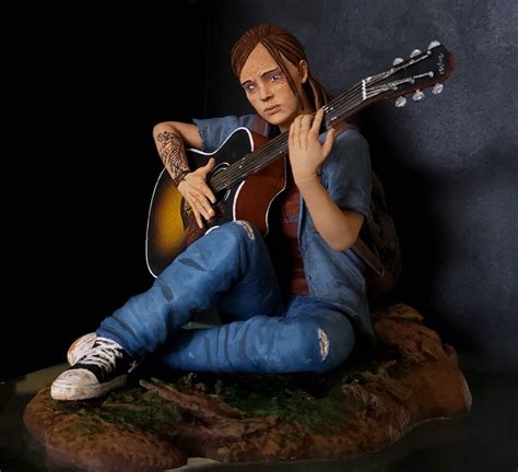 Ellie With Guitar the Last of Us 3D printed and Handpainted - Etsy