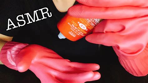 【asmr】rubber Gloves Hand Creams Hans Movements No Talking Youtube