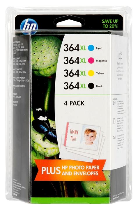 Cartouche D Encre Hp 364 XL PACK NOIR 3 COULEURS J3M83AE 4049667