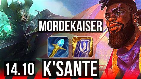 Mordekaiser Vs K Sante Top Rank Morde Euw Grandmaster