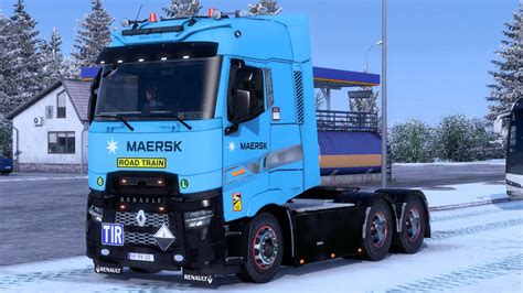 Peau Maersk Renault T Ets Ets Mod Ats Mod