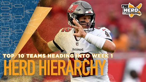 Herd Hierarchy Colin Ranks The Top 10 Teams In The Nfl Heading Into Week 1 Nfl The Herd