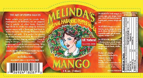 Melinda S Original Mango Habanero Hot Pepper Sauce X Oz