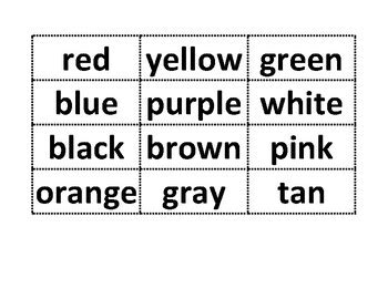 Color Words Flashcards by THEWHOLECHILD | Teachers Pay Teachers