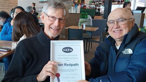 Ian Redpath VAFA Permit Restored After 60 Years At Age 83 Taken From