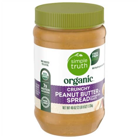 Simple Truth Organic Peanut Butter Crunchy No Stir Big Deal Oz