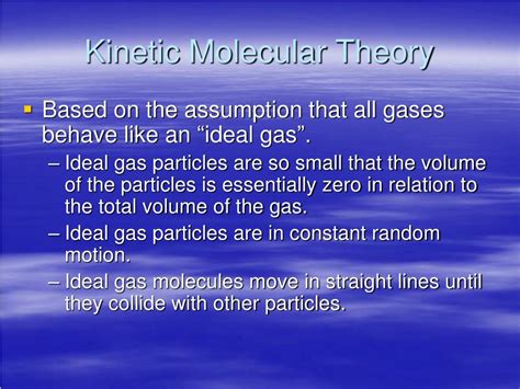 Ppt Kinetic Molecular Theory Powerpoint Presentation Free Download Id5691905