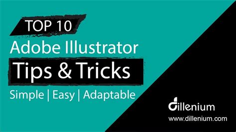 Top 10 Adobe Illustrator Tips And Tricks Illustrator Tutorial Youtube